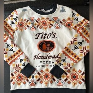 Tito’s Vodka Ugly Christmas Sweater Sz S
